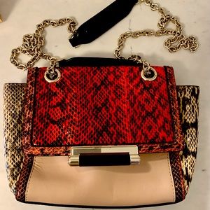 Diane Von Furstenburg DVF cross body leather bag.